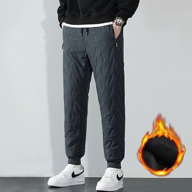 겨울 남자 방한팬츠 융털안감 데일리바지 패딩바지 기모