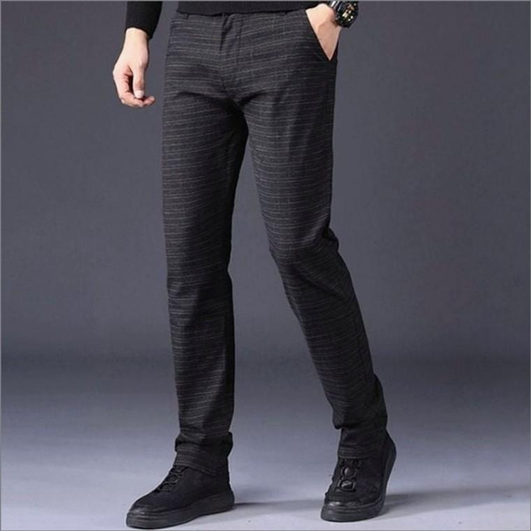 정장바지 슬랙스 겨울 3컬러 스트라이프 출근팬츠 남자 기모