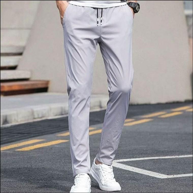 기모바지 편한 남자 4컬러 하의 밴딩 슬랙스 겨울 일자핏