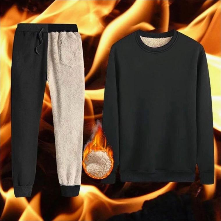 조거팬츠 추리닝 인조양털 남자 기모맨투맨 겨울 세트