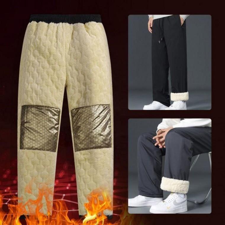 루즈핏자가발열융기모팬츠 방풍 패딩바지 융기모 방한 겨울 윈드스토퍼 방풍 바지 작업복 패딩 등산