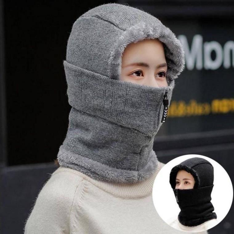 방한모자 따뜻한 비니 털모자 귀달이 목도리 여성 여자 방한모자 털모자 비니 지퍼 겨울모자 귀달이모자