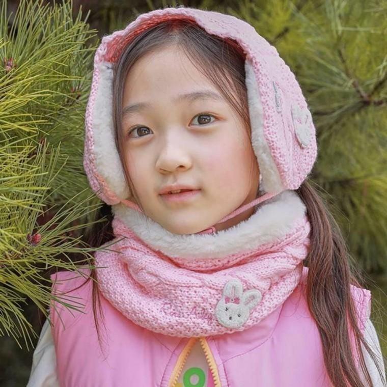 MA1101 방한세트 로라앨리 하트블링 용품 아동 부드러운 넥워머 목도리 겨울 방한세트 모자 패션
