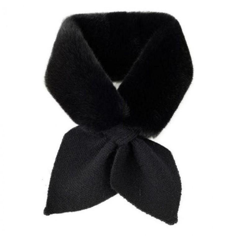 머플러 겨울 목도리 리본 포인트 니트 학생목도리 소녀스카프 하트디자인 리본머플러 방한목도리