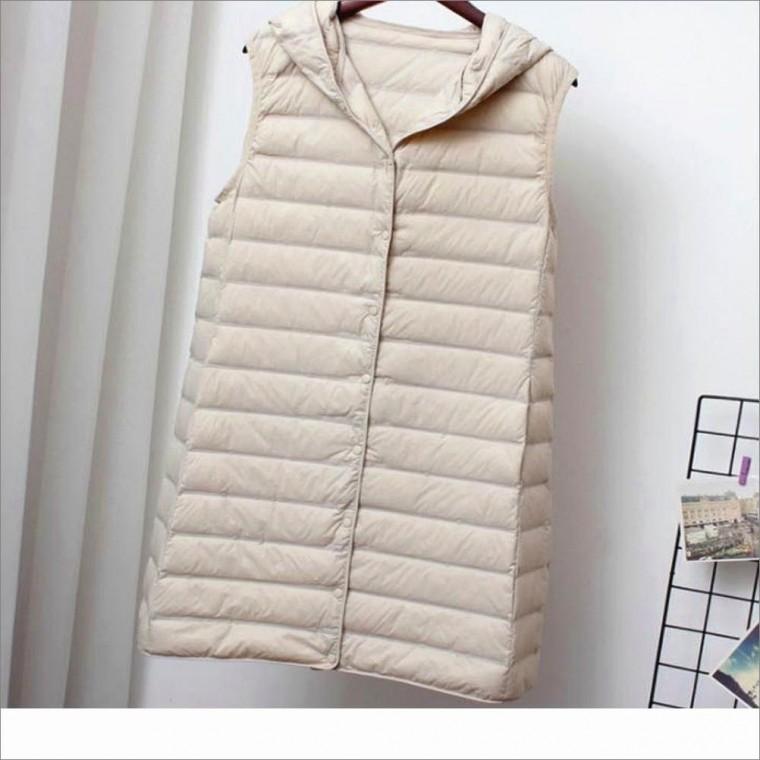 후드패딩조끼 경량 여자 레이어드 겨울 롱쪼끼 이너