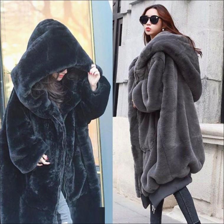 털코트 2컬러 인조모피 퍼아우터 페이크퍼 여자 겨울