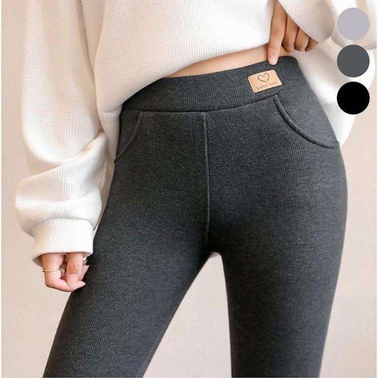 안감 인조양털 3컬러 겨울 기모레깅스 여자 슬림 쫄바지