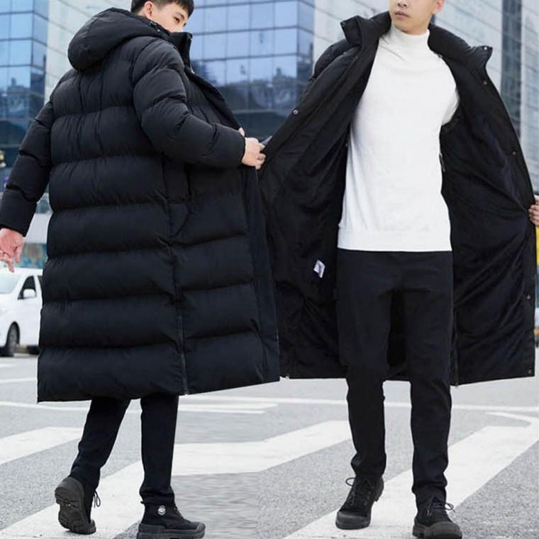 남자 긴 솜 롱패딩 퍼 패딩점퍼 겨울 후드 방한 안감