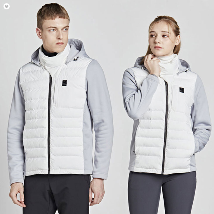 [공장직영 티공장] 엠리밋/LGSWJ17510 겨울 남녀공용 히트엠 하이브리드 자켓 화이트