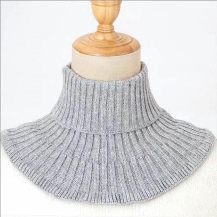 여자 목폴라 레이어드 겨울 터틀넥 페이크 폴라 이너 넥워머