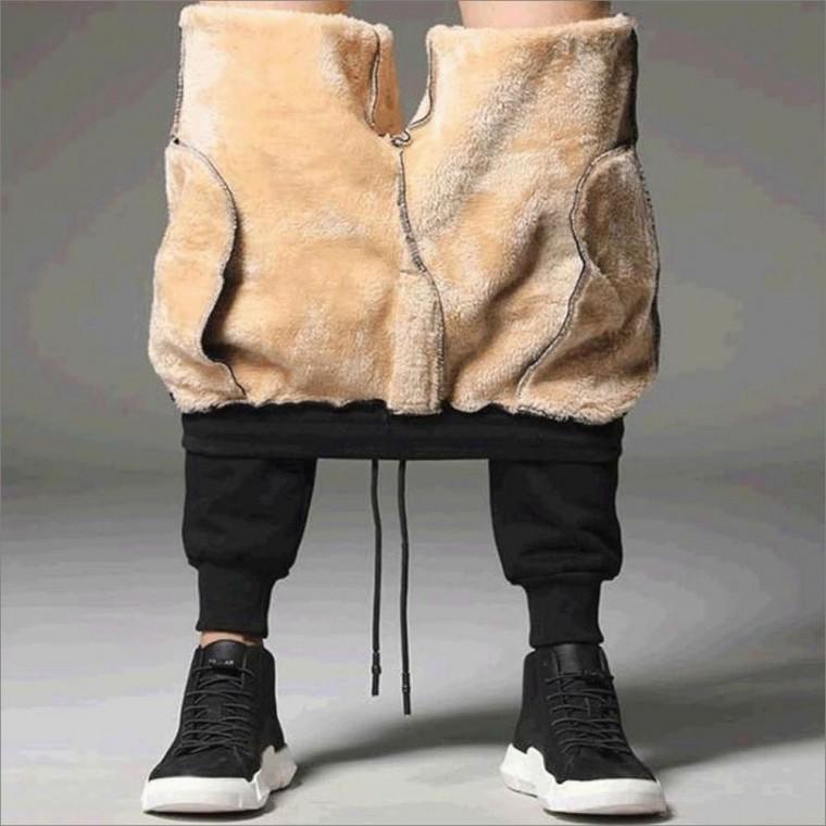 뽀글이 안감 도톰기모 남자 퍼바지 겨울 조거팬츠