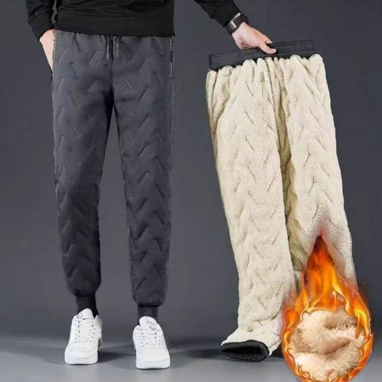 허리밴딩 바지 양털 공용 기모 겨울 방풍 혹한기 남녀