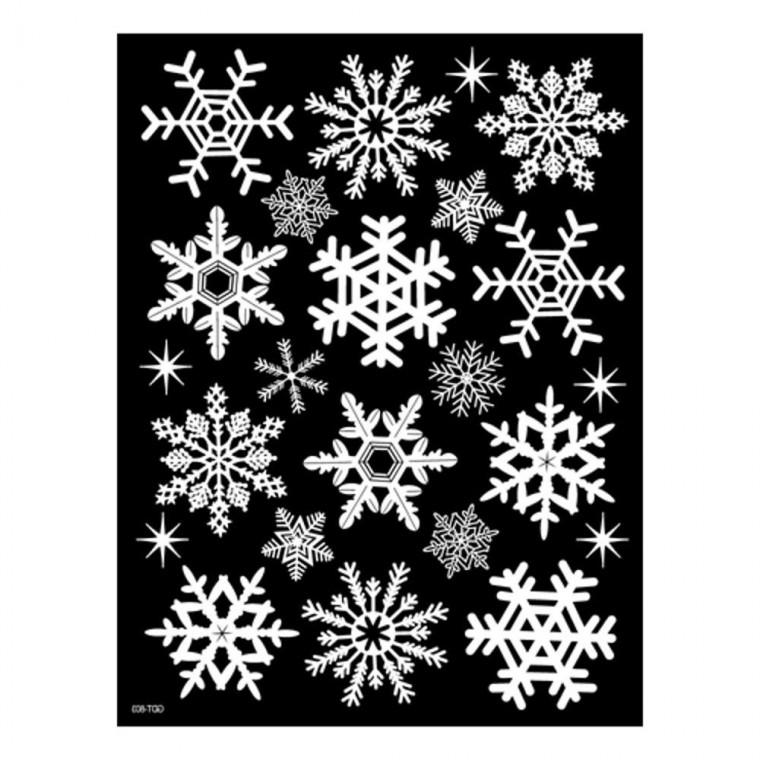 겨울&X-MAS 눈꽃리틀 스티커 DIY