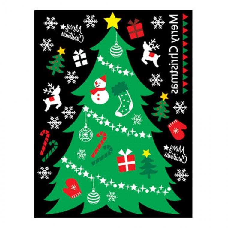 겨울&X-MAS 칼라트리 스티커 DIY 레터링