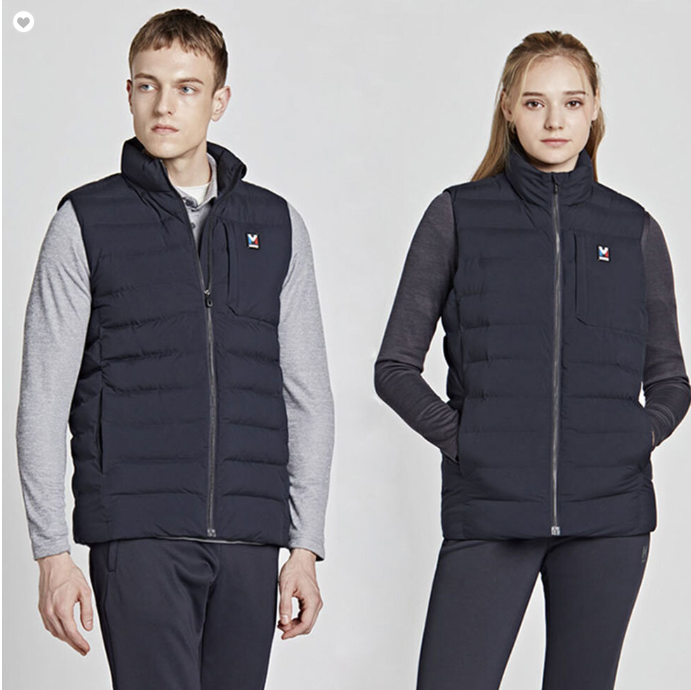 [공장직영 티공장]엠리밋/패딩조끼/ LGSWV17362 겨울 남녀공용 히트엠 베스트 네이비