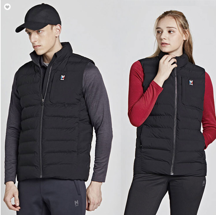 [공장직영 티공장]엠리밋/패딩조끼/ LGSWV17316 겨울 남녀공용 히트엠 베스트 블랙