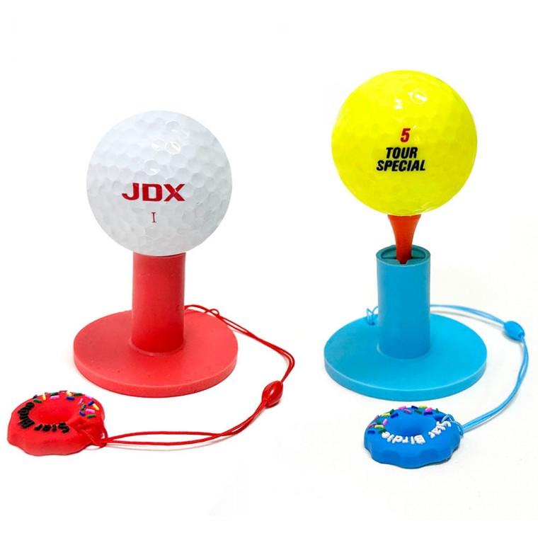 사계절 동계 실리콘골프티+도넛링 겨울골프티 1개