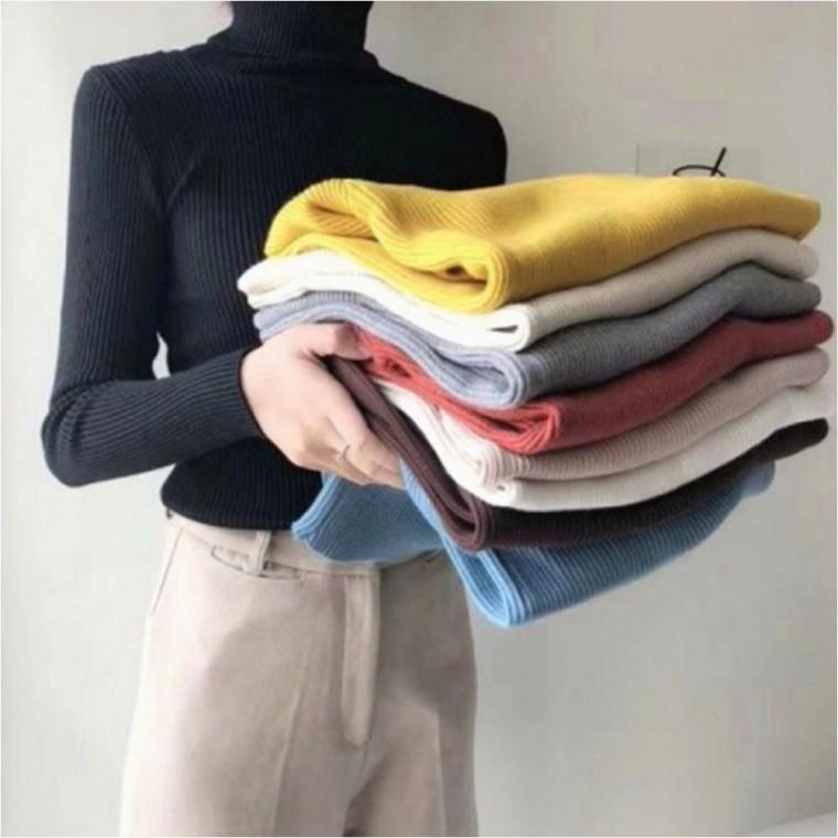골지 기본 목티 여자 목티 슬림핏 겨울이너 터틀넥 8컬러