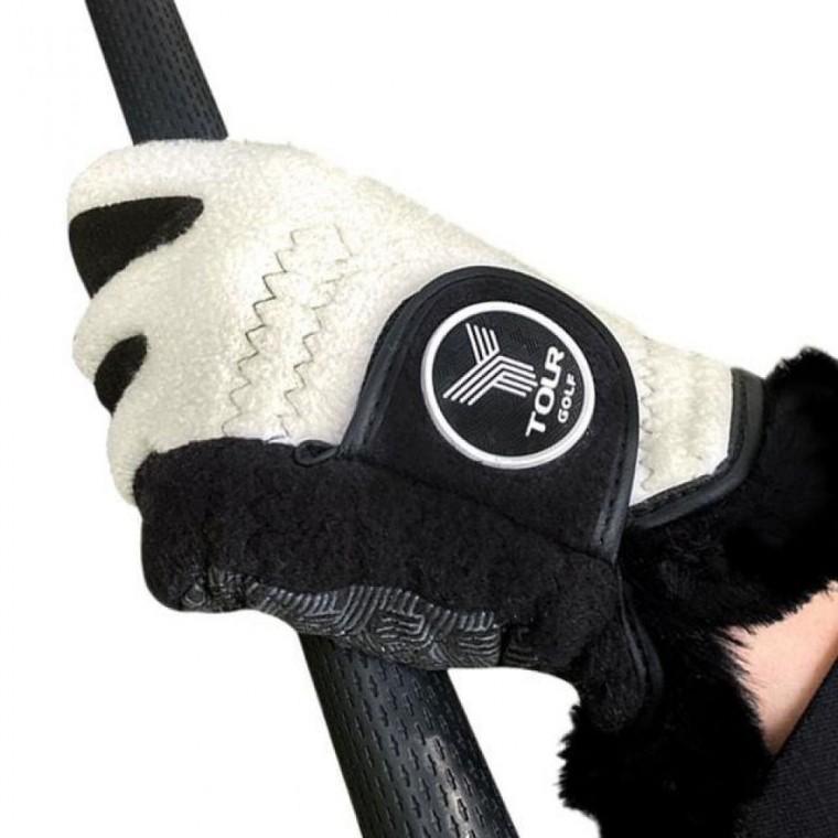 여성 겨울용 방한 라운딩 논슬립 양손 골프장갑 운동
