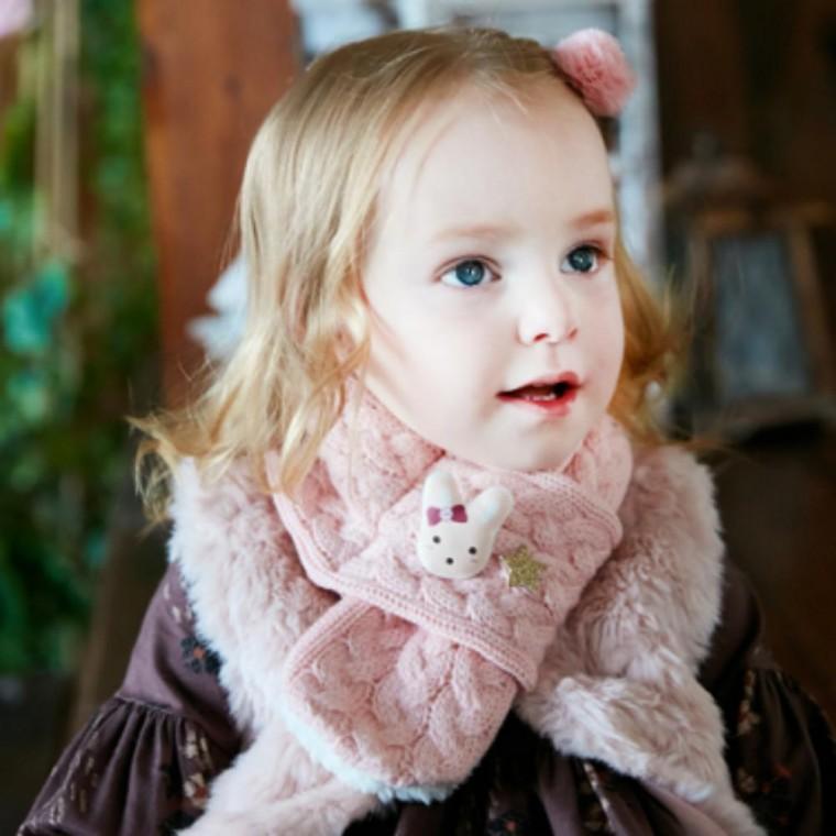 유아 아기 아동 겨울 방한 니트 털 머플러 목도리