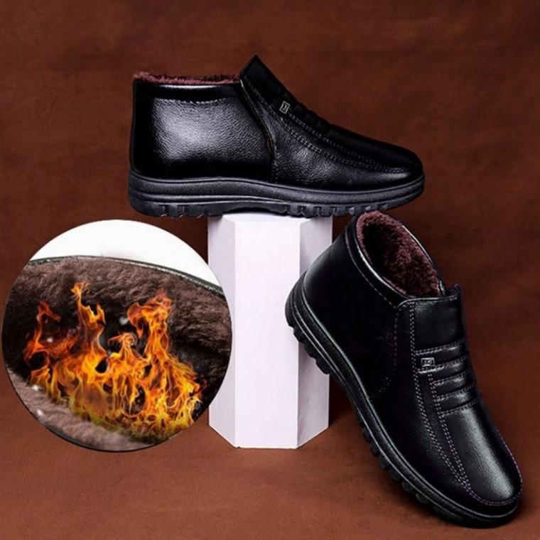 기모로퍼 방한 털안감 겨울 출근신발 남자 구두