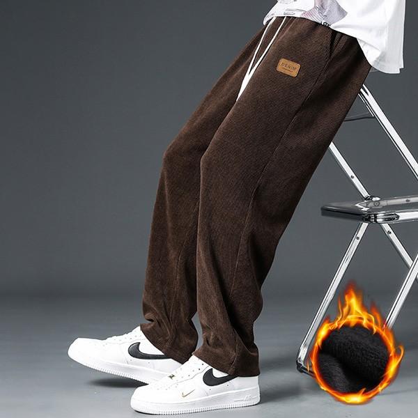 남녀공용 코듀로이 와이드 조거팬츠 스트릿 겨울바지