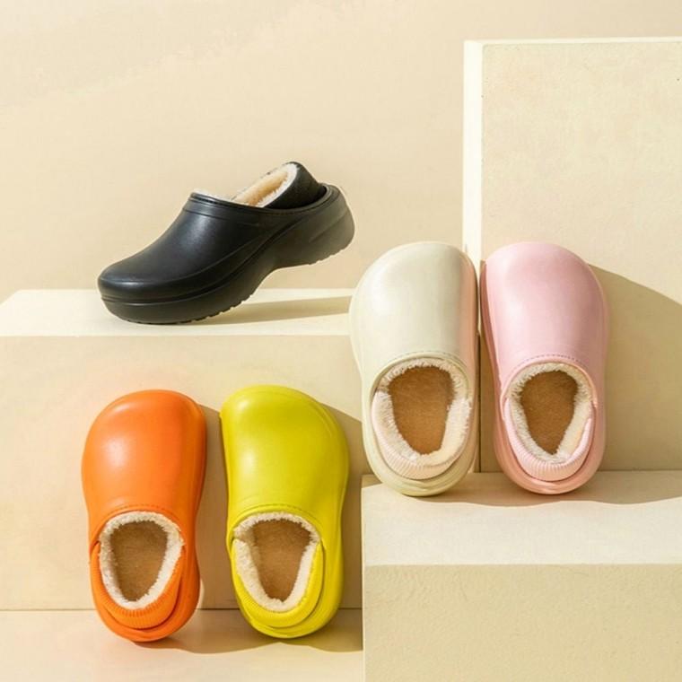 기모 슬리퍼 쿠션 털안감 키높이슬리퍼 실내화 초경량 겨울