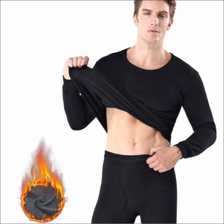 스판 겨울내복 따뜻한 남자 발열내의 기모 내복 안감