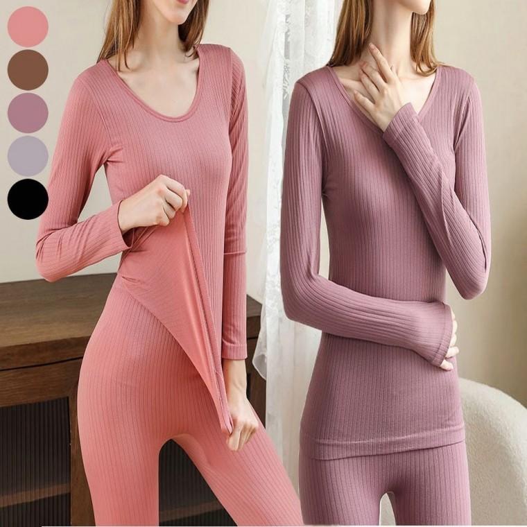 내의 골지 여자 이너 얇은 상하의 내복 겨울 슬림핏