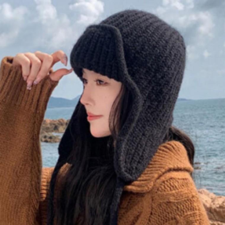 니트 방한 귀달이모자 니트모자 군밤장수 겨울모자 비니 여성