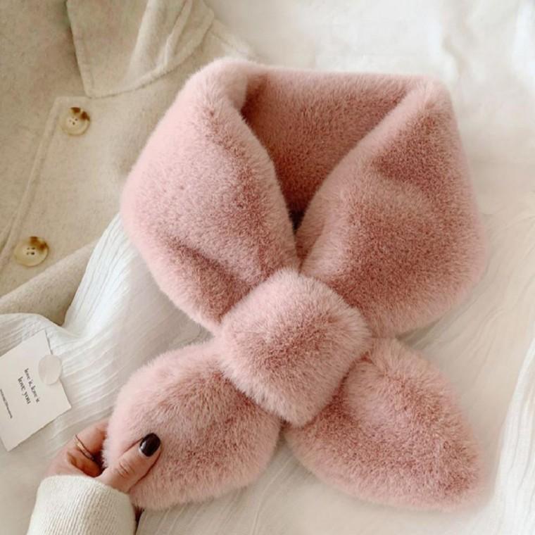 (별별창고)G 쁘띠 페이크퍼 머플러 겨울 목도리