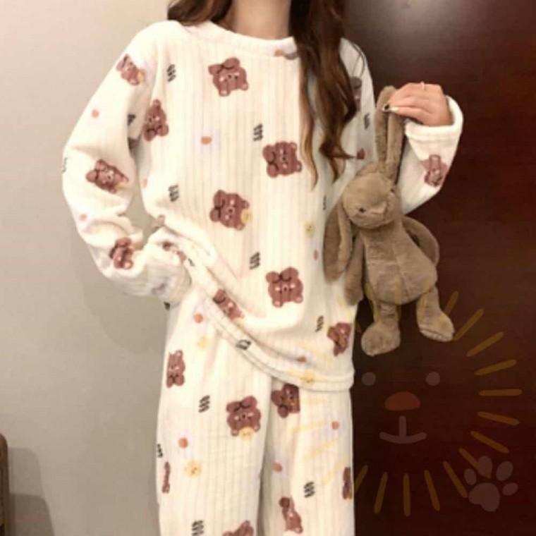 여자 극세사 잠옷 겨울잠옷 여성홈웨어