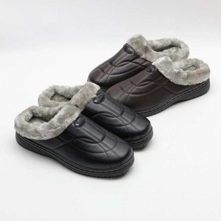 남성 겨울 털 방한슬리퍼 마네
