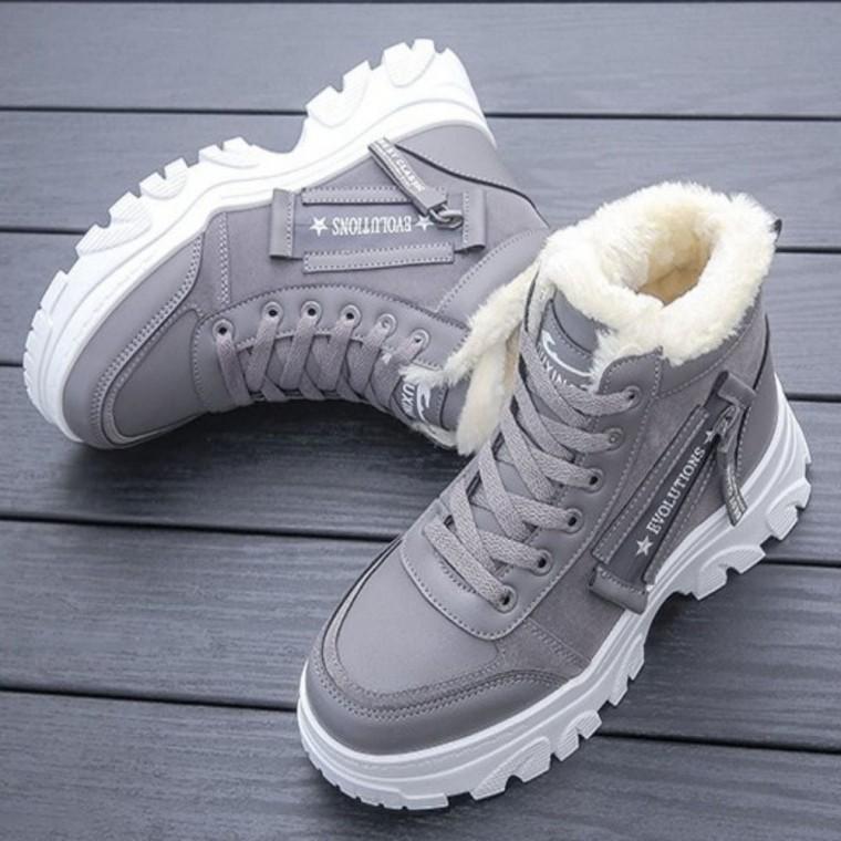 하이탑 키높이 운동화 워커 겨울 여자 털부츠 기모