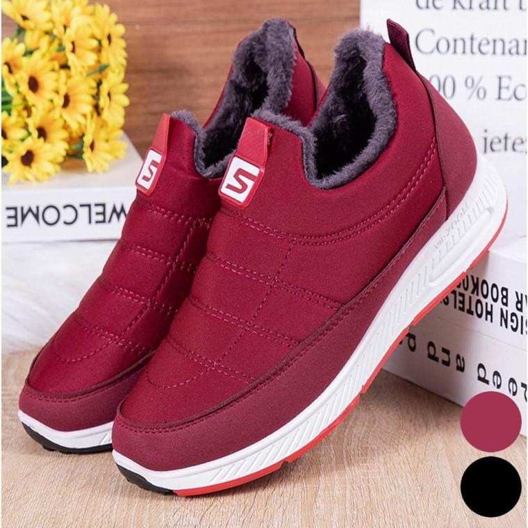 엄마 퍼 따뜻한 운동화 털 단화 겨울 안감 방한화