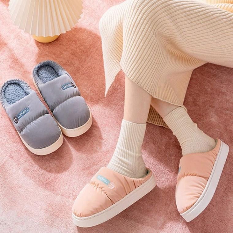 안감 겨울 기모 여자 방한 실내화 슬리퍼 패딩 남자