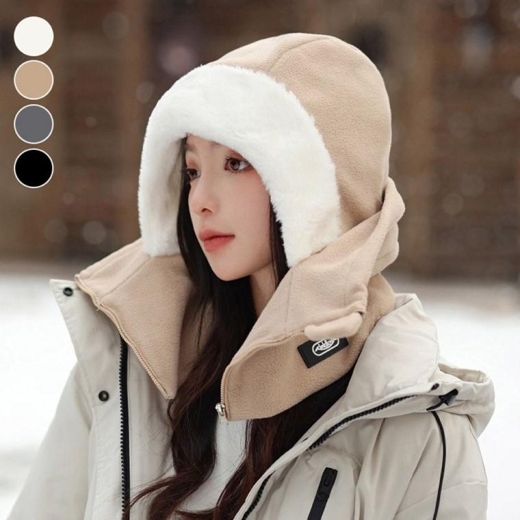 겨울 플리스 후드워머 안면커버 넥 4컬러 바라클라바