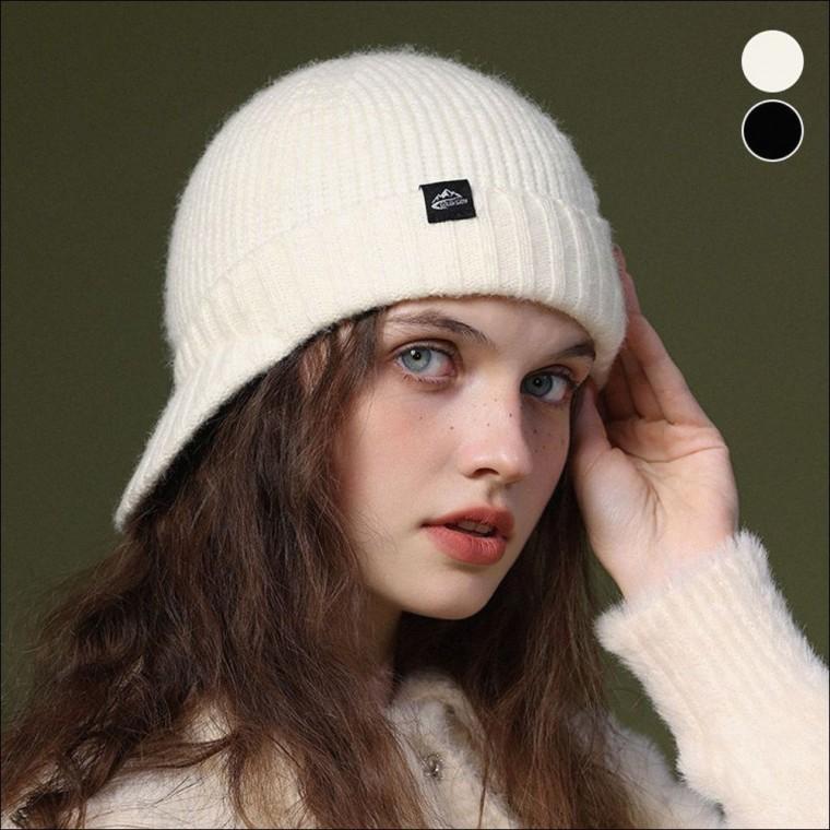 캡비니 남자 방한모자 2컬러 여자 겨울 니트모자 챙있는