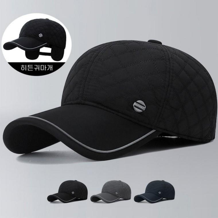 반사 방한 겨울 기모 남녀 야간 볼캡 귀달이 모자