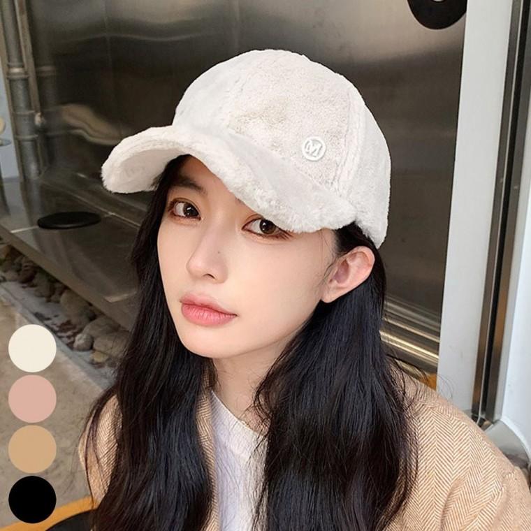 겨울 방한 볼캡 모자 여자 야구모자 퍼 털모자