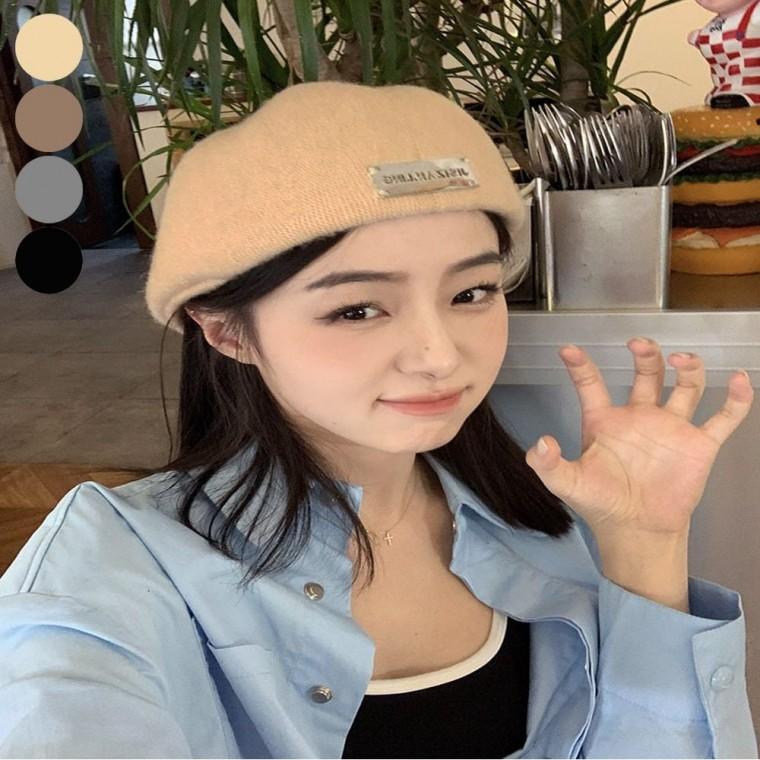 빵모자 여자 겨울 베레모 모자 헌팅캡 포근한 화가