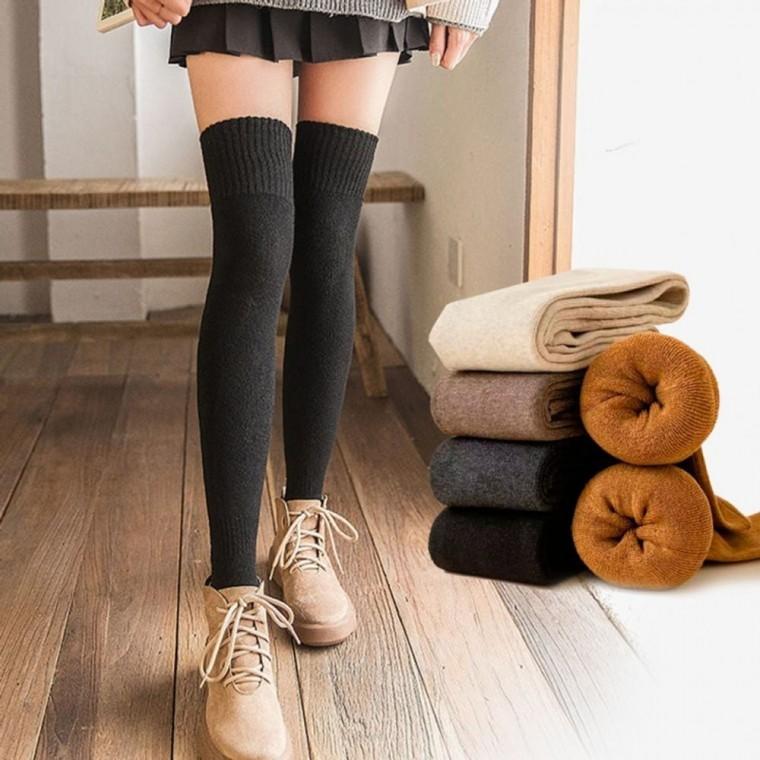 HL] 오버니삭스 기모 여자 겨울 두꺼운 골지