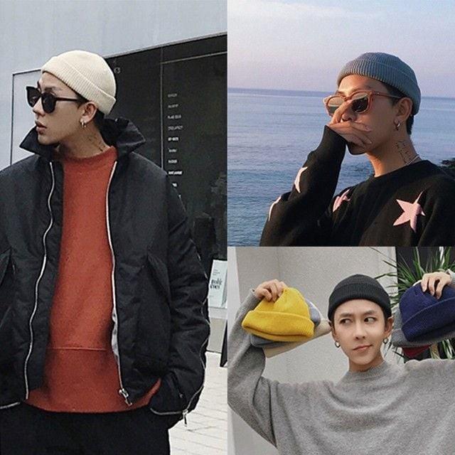 HL] 비니 모자 니트 무지 남자 여자 겨울 와치캡