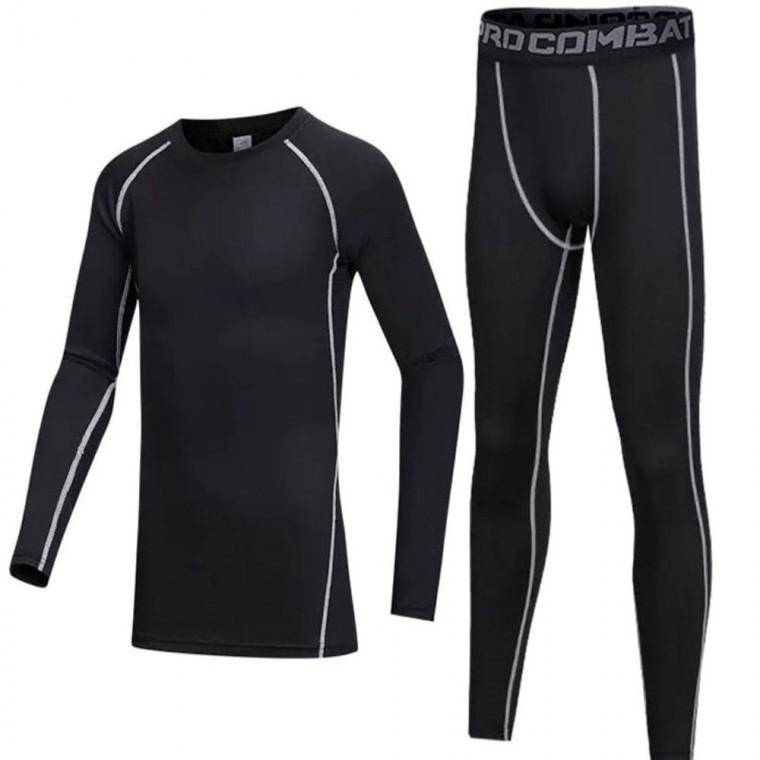 세트 트레이닝복 남자 겨울 상의 레깅스 기모운동복