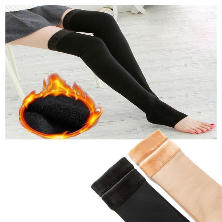 타이즈 고리 좋은 겨울 덧신 신축성 레깅스 기모안감