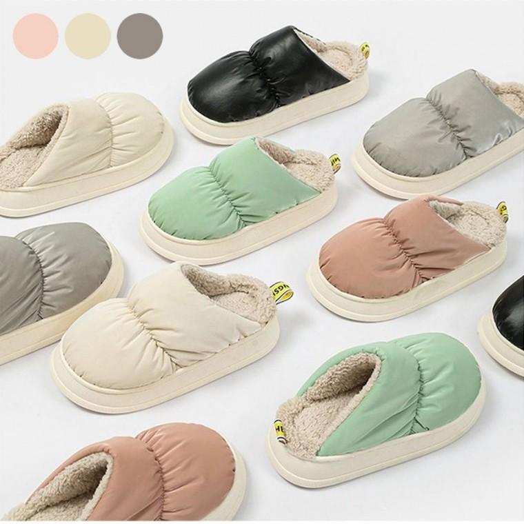 안감 홈슬리퍼 털 거실 포근 패딩 겨울 룸슈즈 실내화