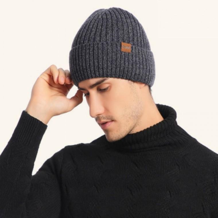 심플비니 방한 안감 기모 니트모자 남자 겨울