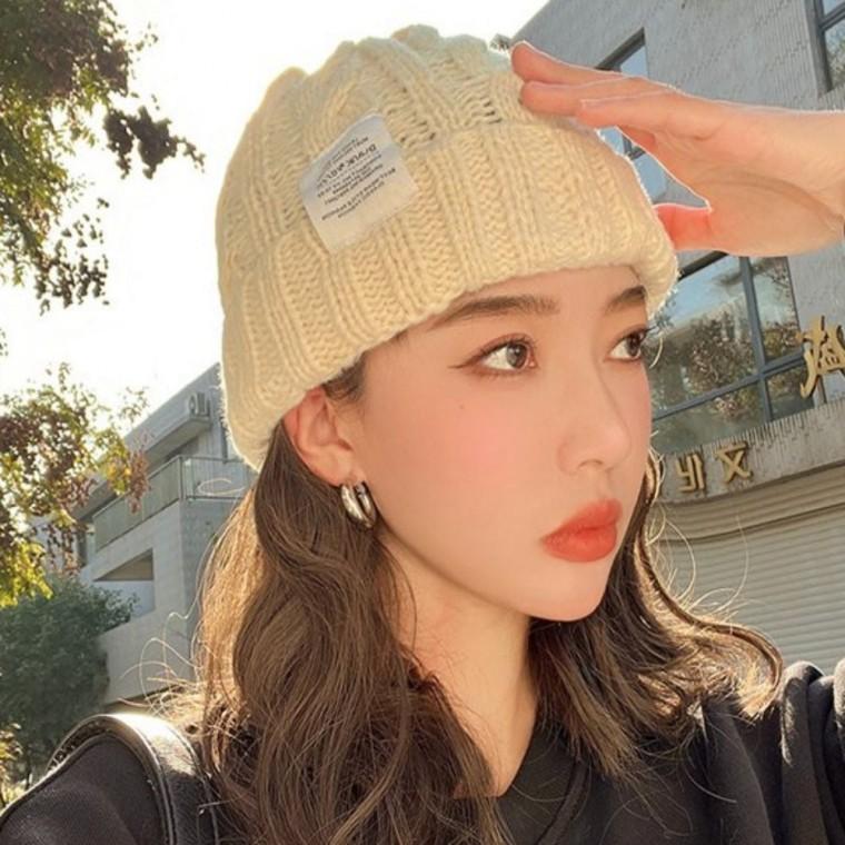꽈배기 비니 패션 니트 여자 모자 귀여운 겨울용