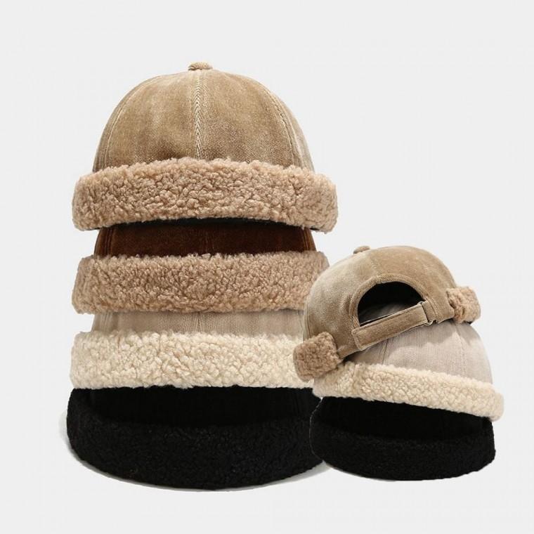 겨울 모자 골무모자 와치캡 남녀 챙없는 뽀글이 골덴