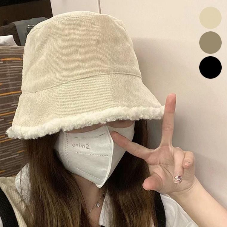 벙거지 버킷햇 모자 코듀로이 겨울 뽀글이 골덴 방한